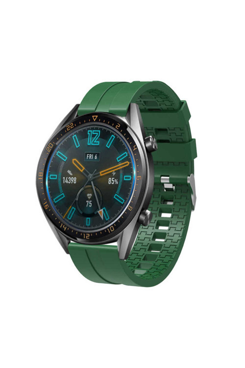 Huawei Watch Gt 3 46Mm Krd-23 Uyumlu Rhn Kordon Yeşil