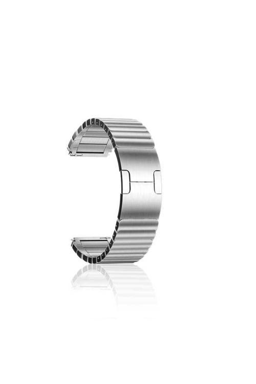 Huawei Gt2 46Mm Uyumlu Krd-35 22Mm Metal Zore Kordon-Gümüş
