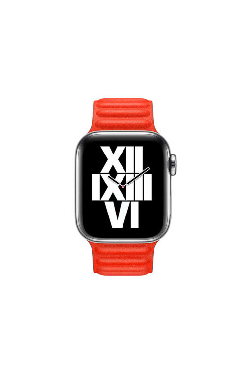 Watch 38Mm Uyumlu Krd-34 Deri Zore Kordon-Kırmızı