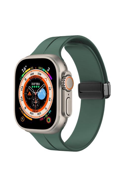 Watch Ultra 49Mm Uyumlu Krd-84 Uyumlu Zore Kordon-Koyu Yeşil