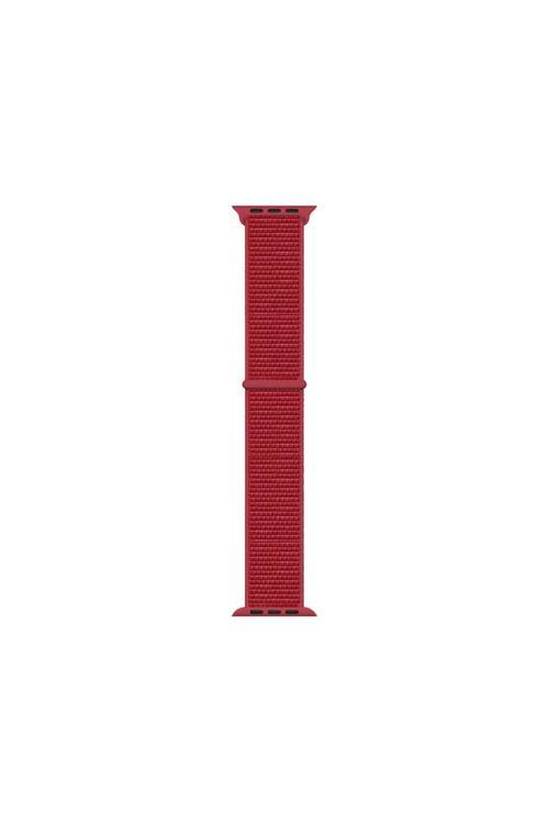 Watch Ultra 49Mm Kordon Band-03 Serisi Hasır Strap Kayış-Kırmızı