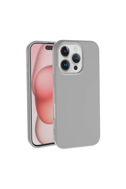 Apple İphone 16 Pro Kılıf Zore Lsr Lansman Kapak-Gümüş