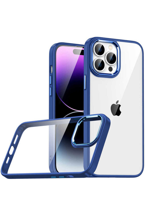 İphone 14 Pro Uyumlu Flora Kılıf-Lacivert