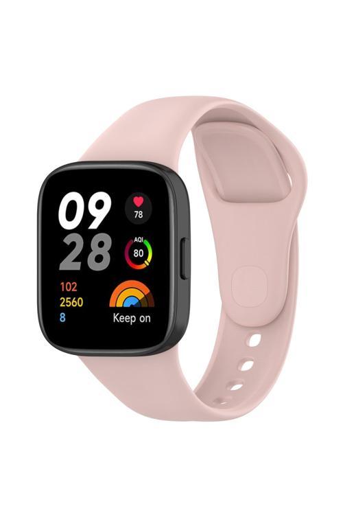 Xiaomi Redmi Watch 3 Uyumlu Krd-81 Uyumlu Zore Kordon-Pembe