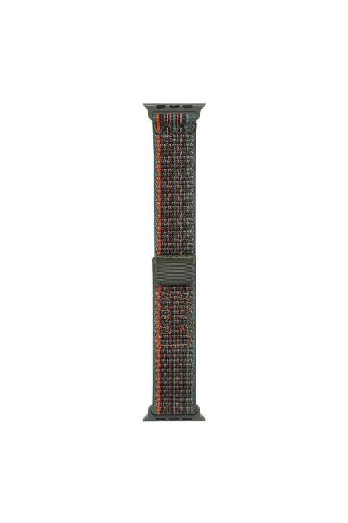 Watch 10 42Mm Uyumlu Krd-91 Hasır Kordon Strap Kayış-Koyu Yeşil