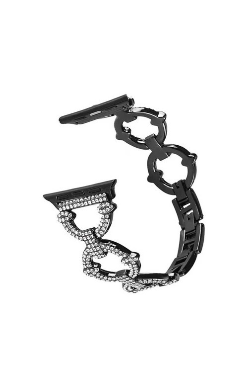 Watch Ultra 49Mm Kordon Uyumlu Krd-57 Metal Strap Kayış Clo- Siyah