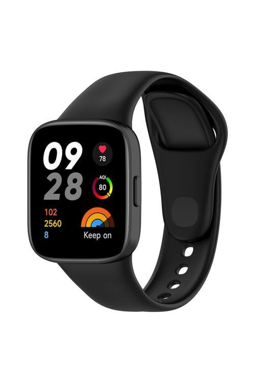 Xiaomi Redmi Watch 3 Uyumlu Krd-81 Uyumlu Zore Kordon-Siyah