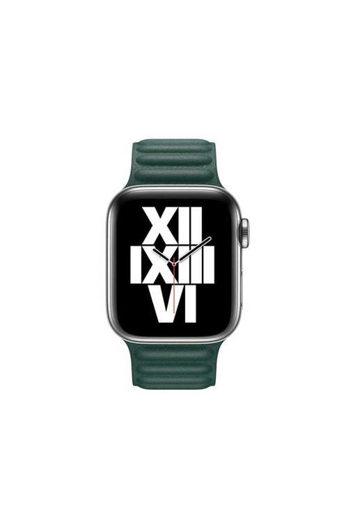 Watch 44Mm Uyumlu Krd-34 Deri Zore Kordon-Koyu Yeşil