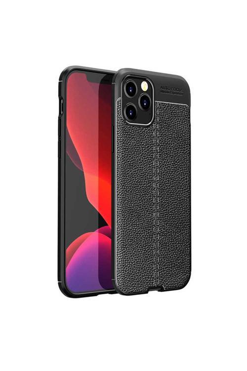 İphone 12 Pro Max Uyumlu Csk Zore Niss Silikon Kılıf-Siyah