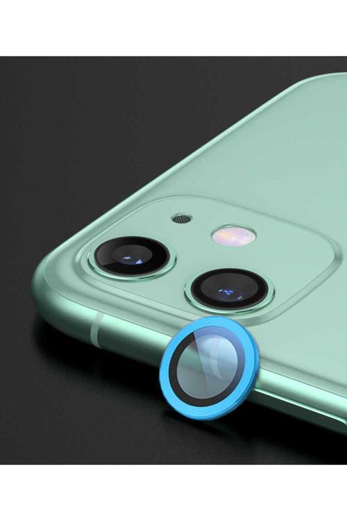 İphone 12 Mini Uyumlu Zore Cl-02 Kamera Koruyucu-Mavi