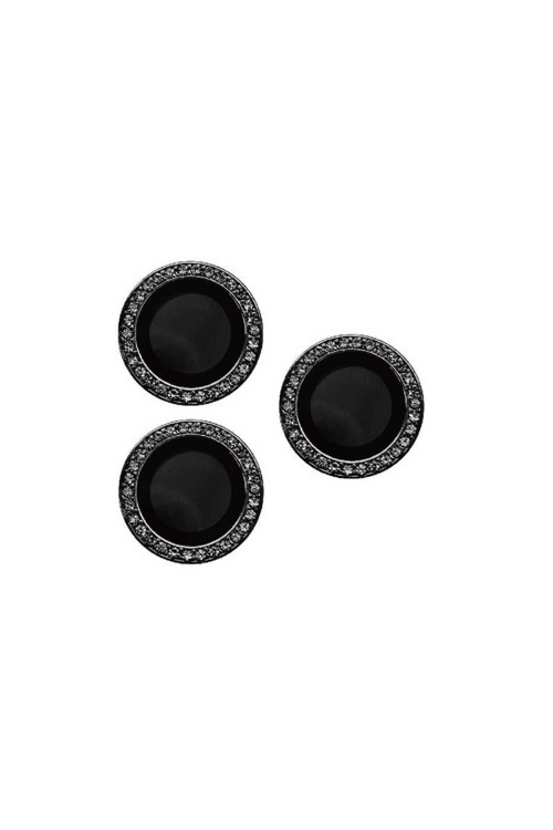 İphone 15 Pro Max Uyumlu Cl-06 Kamera Koruyucu-Siyah