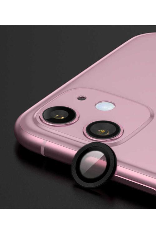 İphone 11 Uyumlu Cl-07 Kamera Koruyucu-Siyah
