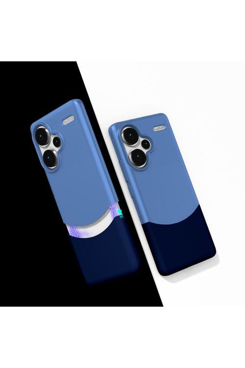 Redmi Note 13 Pro Plus 5G Kılıf Mıknatıslı Sys Duble Kapak - Lacivert