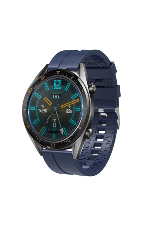 Huawei Watch Gt 3 46Mm Krd-23 Uyumlu Kordon Lacivert
