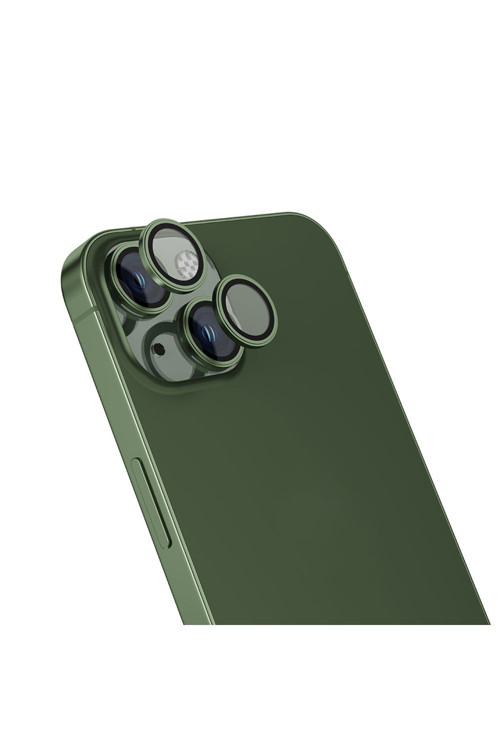 İphone 15 Uyumlu Cl-13 Kamera Koruyucu-Yeşil