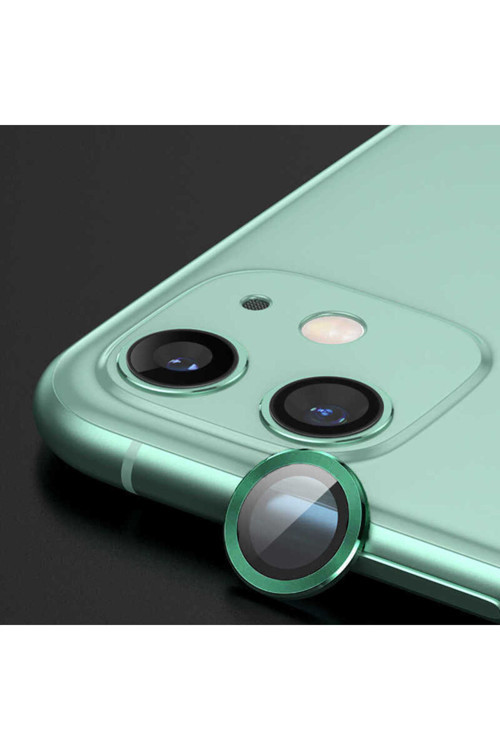 İphone 12 Uyumlu Zore Cl-02 Kamera Koruyucu-Yeşil