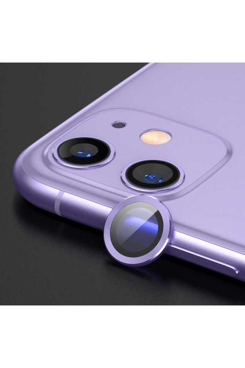 İphone 11 Uyumlu Zore Cl-07 Kamera Koruyucu-Mor