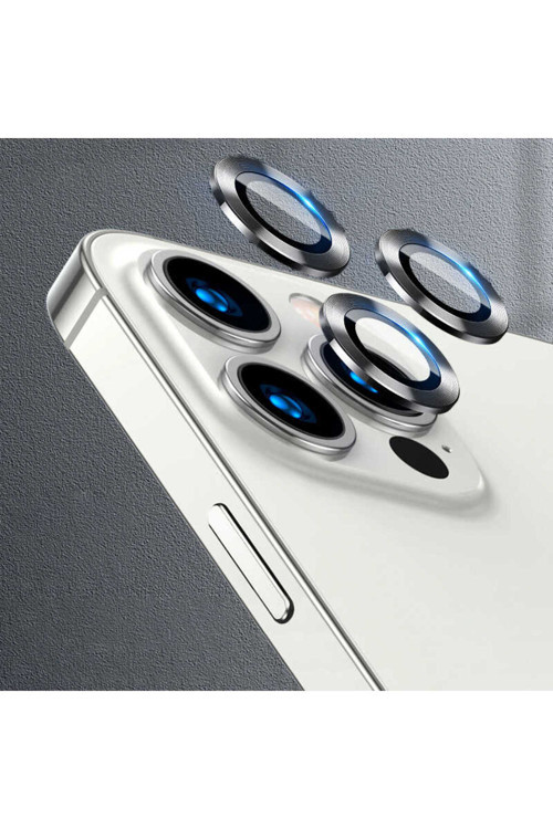 İphone 13 Pro Uyumlu Cl-04 Kamera Koruyucu-Gri