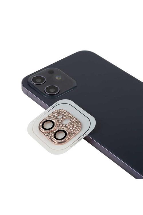 İphone 11 Uyumlu  Cl-08 Kamera Koruyucu-Pembe