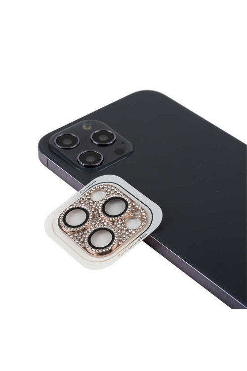 İphone 12 Pro Max Uyumlu Zore Cl-08 Kamera Koruyucu-Pembe