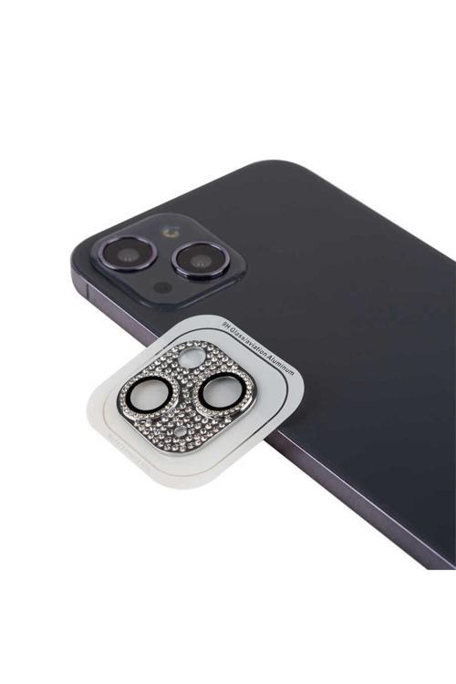 13 Mini Uyumlu Cl-08 Kamera Koruyucu-Gümüş