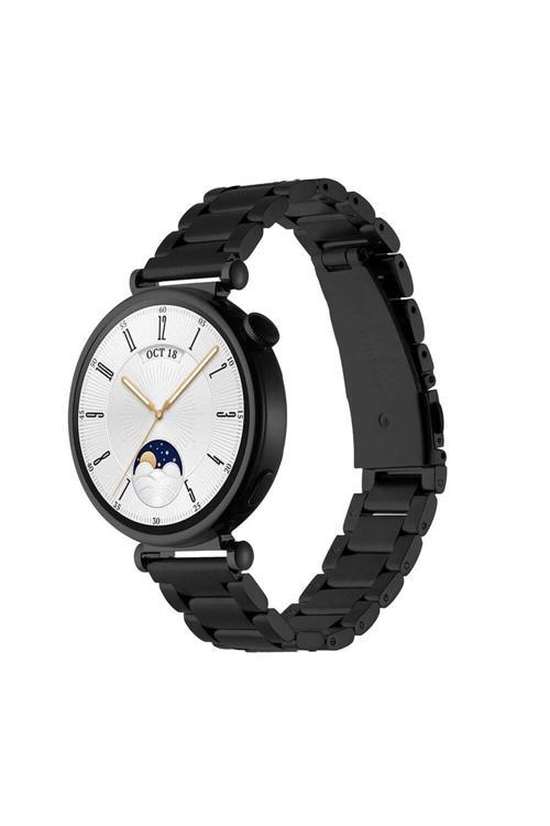 Huawei Gt4 18Mm Uyumlu Krd-04 Metal Zore Kordon Siyah
