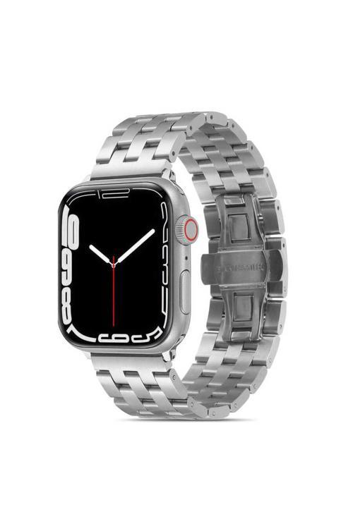 Watch 44Mm Uyumlu Krd-20 Metal Kordon-Gümüş