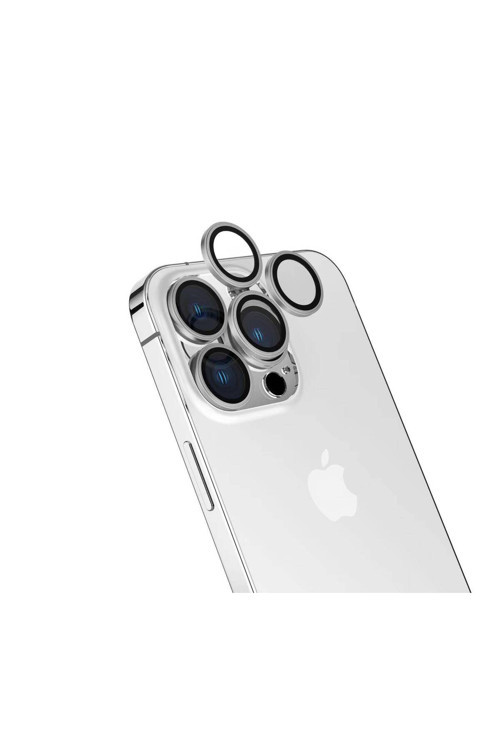 İphone 15 Pro Max Uyumlu Zore Cl-15 Parmak İzi Bırakmayan Anti-Refcloive Kamera Koruyucu-