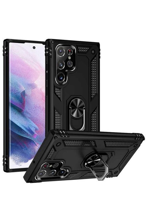 Galaxy S22 Ultra Uyumlu Vega Kılıf-Siyah