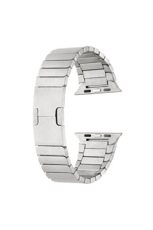 Watch Ultra 49Mm Uyumlu Krd-82 Metal Ysf Kordon Gümüş