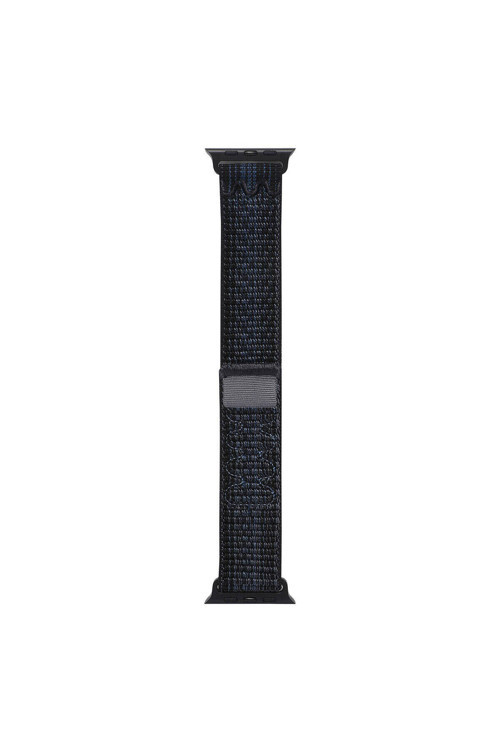 Watch 44Mm Uyumlu Krd-91 Hasır Kordon Strap Kayış Clo- Siyah