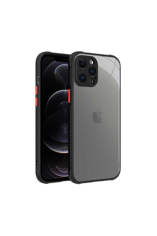 İphone 12 Pro Max Uyumlu  Kaff Kılıf-Siyah