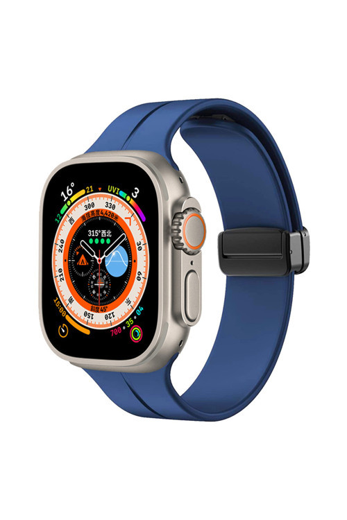 Watch Ultra 49Mm Uyumlu Krd-84 Uyumlu Kordon Mavi