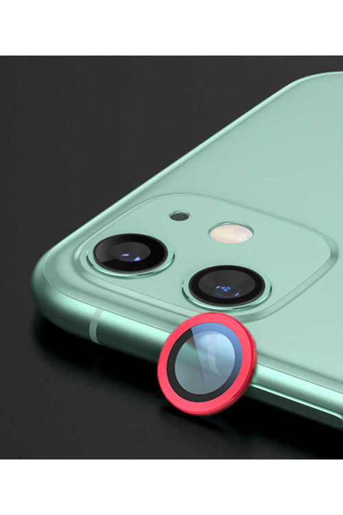İphone 12 Mini Uyumlu Zore Cl-01 Kamera Koruyucu-Kırmızı