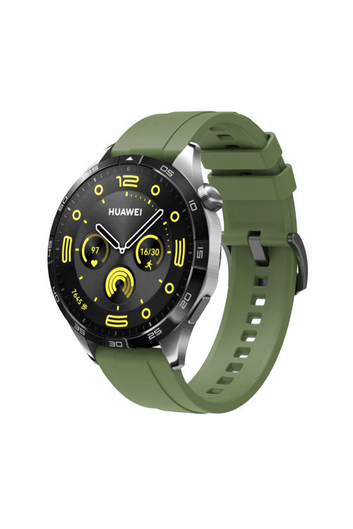 Huawei Gt4 22Mm Uyumlu Wnx- Krd-95 Silikon Kordon-Yeşil