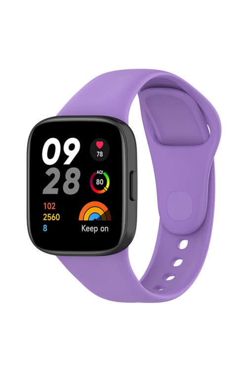 Xiaomi Redmi Watch 3 Uyumlu Krd-81 Uyumlu Zore Kordon Lila