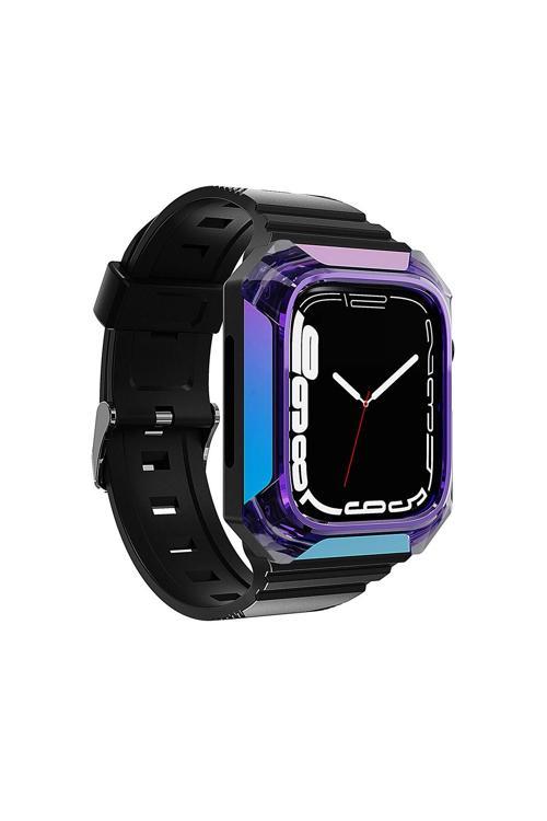 Watch 38Mm Uyumlu Krd-88 Sert Pc Kasa Koruyuculu Uyumlu Zore Kordon-Mor