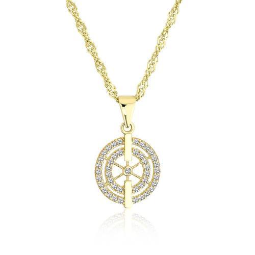 Pusula Taka Altın Kolye