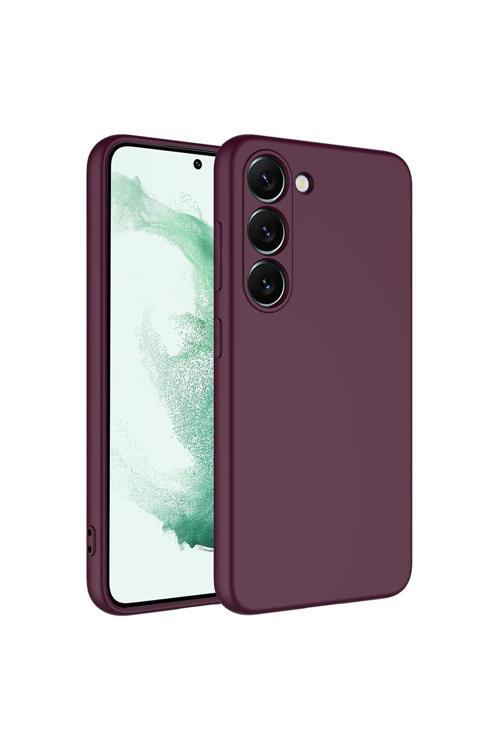 Galaxy S23 Plus Uyumlu Mara Lansman Kılıf-Koyu Mor