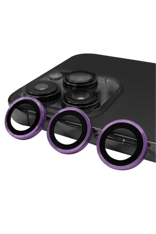 İphone 14 Pro Max Uyumlu Tuva Cl-07 Kamera Koruyucu-Derin Mor