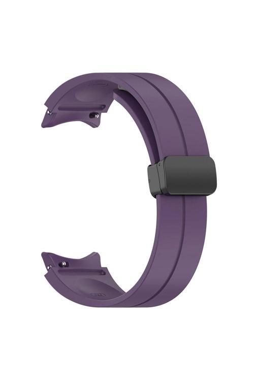 Galaxy Watch 4 44Mm Uyumlu Krd-84 Uyumlu Zore Kordon Mor