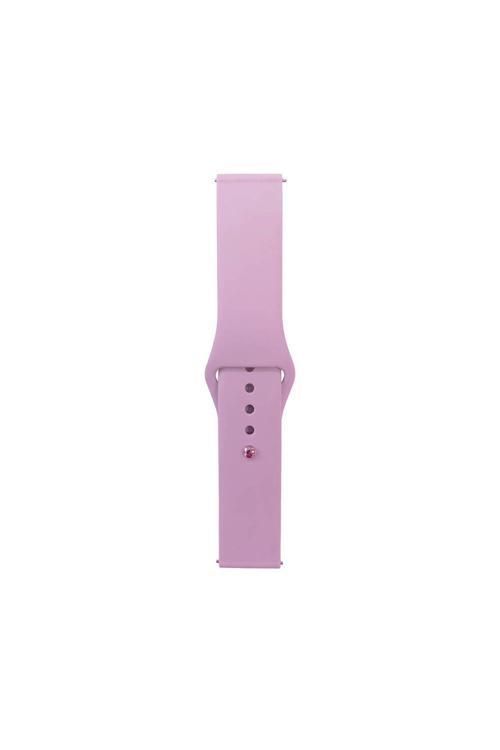 Galaxy Watch 46Mm Band Serisi 22Mm Klasik Kordon Silikon Strap Kayış-Mor