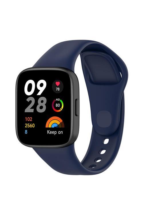 Xiaomi Redmi Watch 3 Uyumlu Krd-81 Uyumlu Zore Kordon-Lacivert