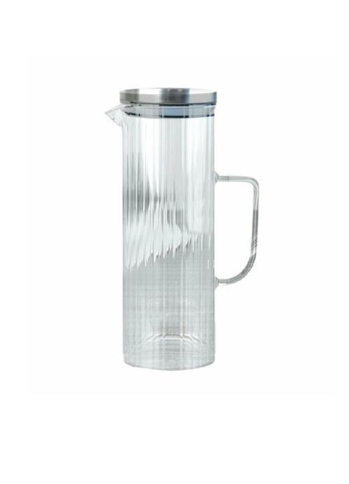 Sürahi Cam Borosilikat Metal Kapak Kiki 1.5 Lt TR-6036