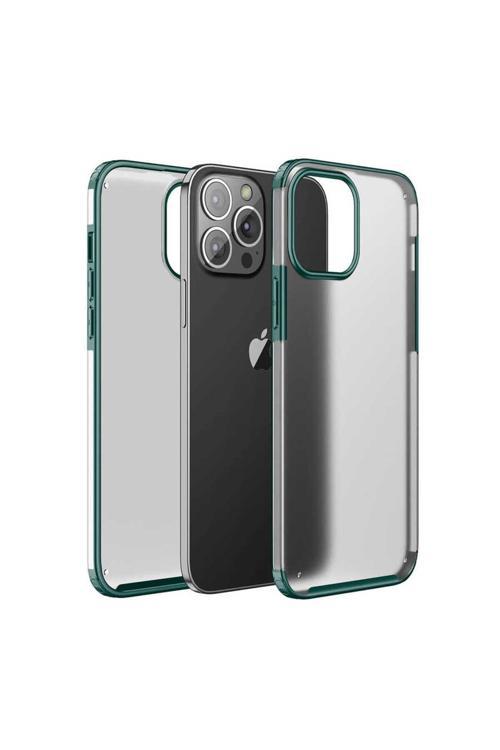 İphone 13 Pro Max Uyumlu Csk Zore Volks Kılıf-Koyu Yeşil