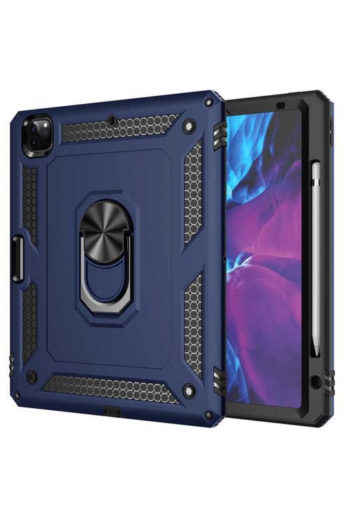 İpad Pro 12.9 2020 (4.Nesil) - Uyumlu Uyumlu Zore Tablet Vega Kapak-Mavi