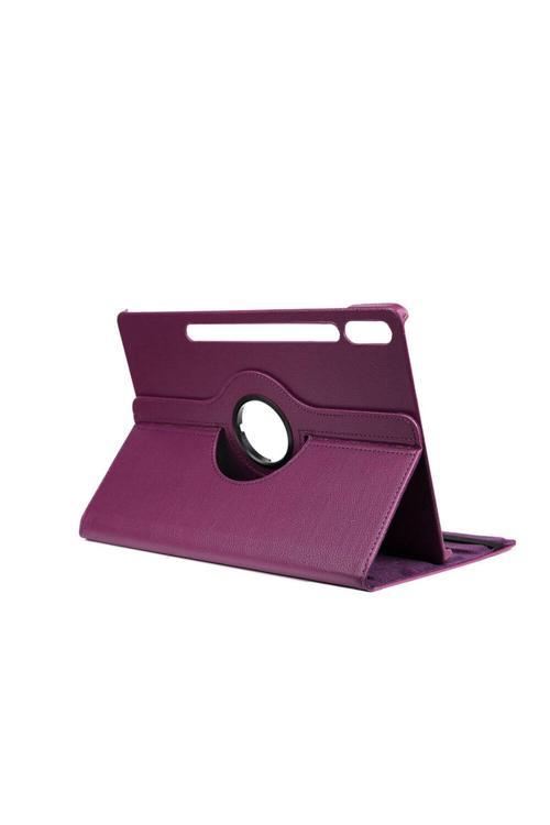 Galaxy Tab S9 Plus  Uyumlu Zore Dönebilen Standlı Kılıf-Mor