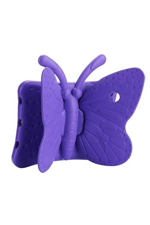 İpad 2. Nesil Zore Butterfly Standlı Tablet Kılıf-Mor