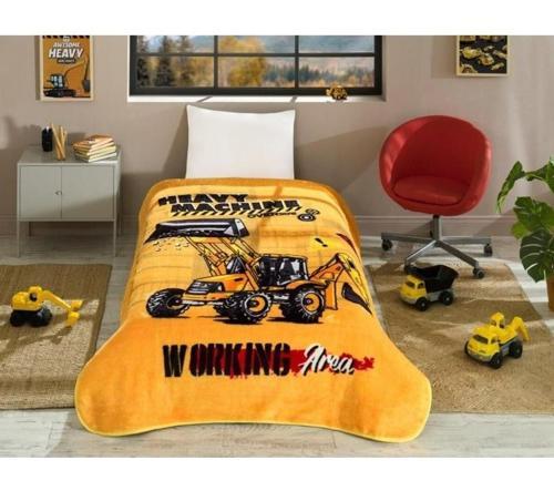 Prime Tek Kişilik Battaniye (155x215)-Heavy Machine Turuncu