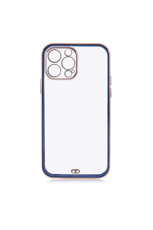 İphone 12 Pro Max Uyumlu Voit Clear Kılıf-Lacivert